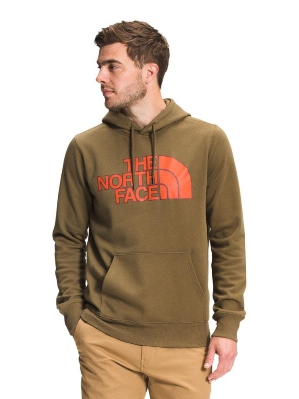 The North Face Men's Olive Green Logo Hoodie